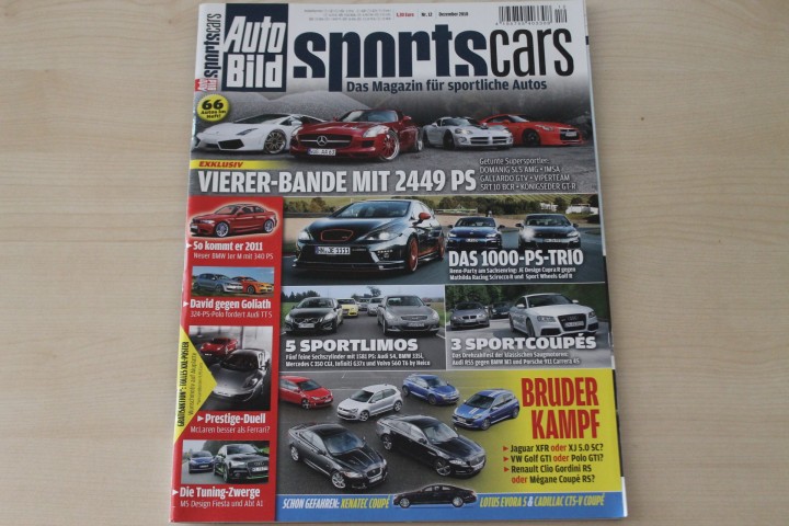 Deckblatt Auto Bild Sportscars (12/2010)